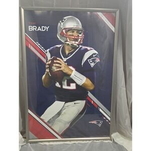 Framed Y2k NFL Licensed Tom Brady Man Cave Poster (37x25)